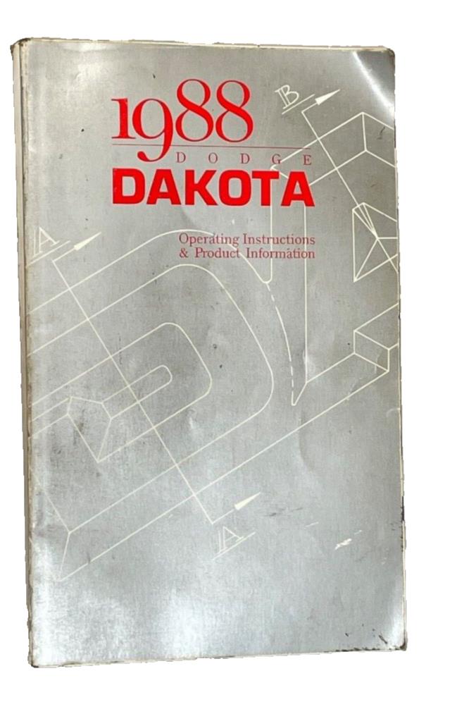 Dodge Dakota Owners Manual Guide for 1988 Factory FREE SHIPPING