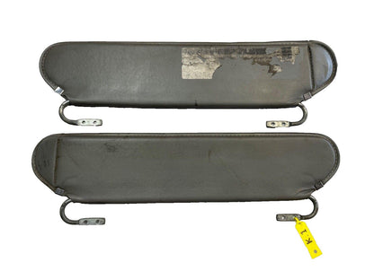 ¡Parasol Jeep YJ gris, par izquierdo y derecho, parasoles de fábrica 87-95 Wrangler gris! 
