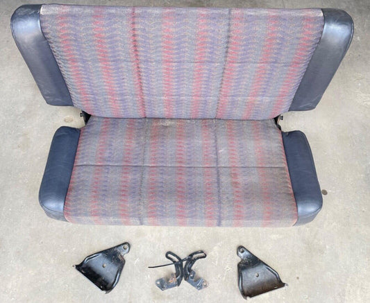 Jeep TJ Wrangler back Seat with brackets Dark Grey factory folding rear Gray!