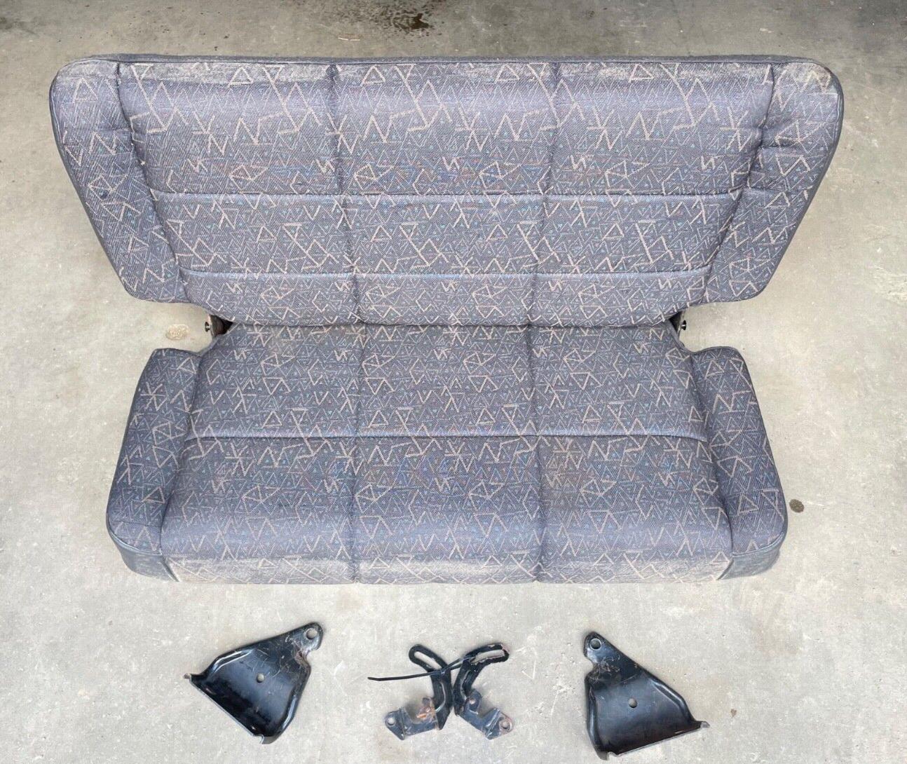 Jeep TJ Wrangler back Seat with brackets Grey factory folding rear Charcoal Gray