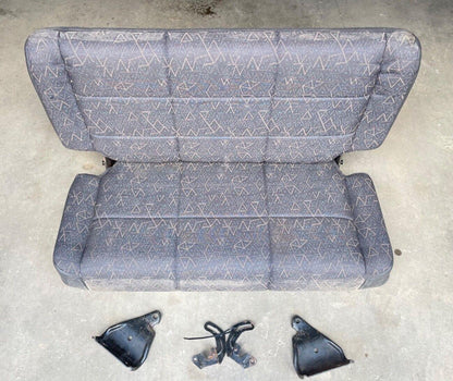 Jeep TJ Wrangler back Seat with brackets Grey factory folding rear Charcoal Gray