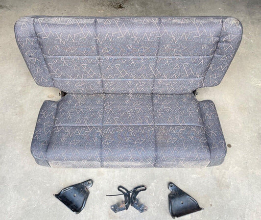 Jeep TJ Wrangler back Seat with brackets Grey factory folding rear Charcoal Gray