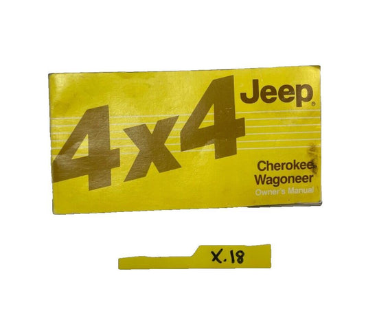 86 Jeep XJ Cherokee Owners MANUAL guide brochure FREE SHIP