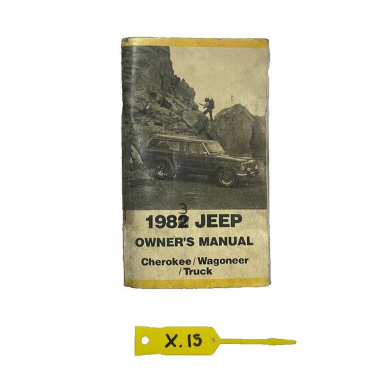 82 Jeep Cherokee Wagoneer J10 J20 Truck Owners Manual - Original - Free Ship