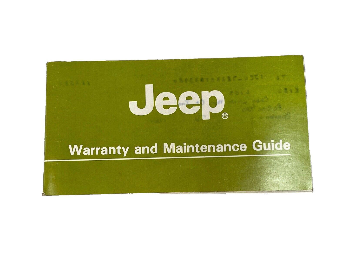 Jeep XJ Cherokee 1986 Owners Manual Warranty Maintenance  Guide FREE SHIP