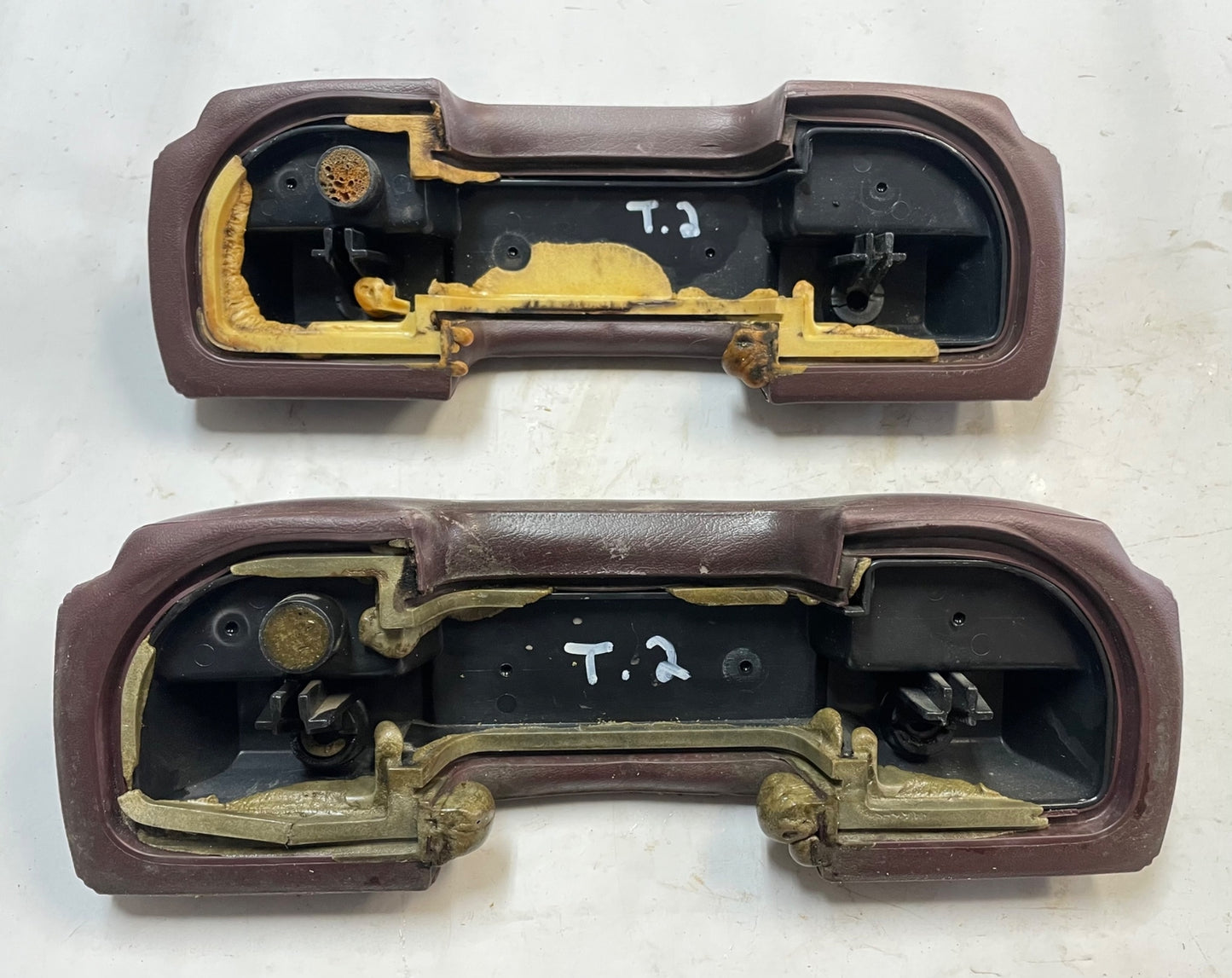 Jeep front door arm rest FSJ Grand Wagoneer interior panel Maroon Garnet