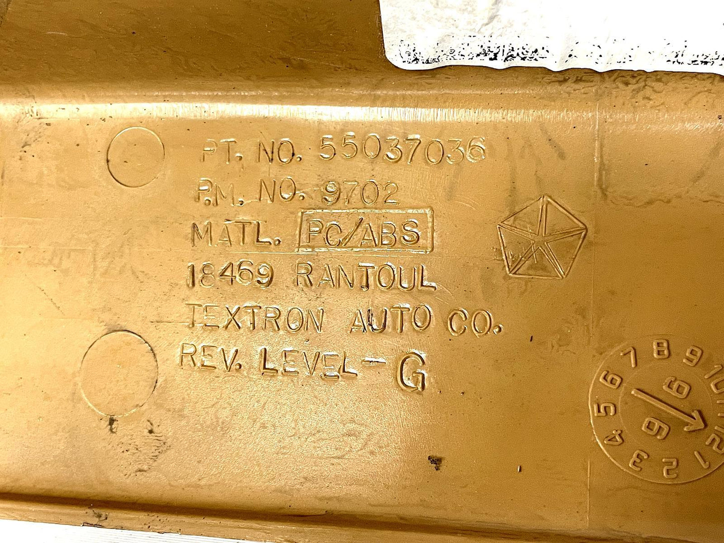 Jeep TJ Wrangler Dash Top Trim Bezel Tan Cover Defrost Vent saddle