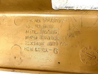 Jeep TJ Wrangler Dash Top Trim Bezel Tan Cover Defrost Vent saddle