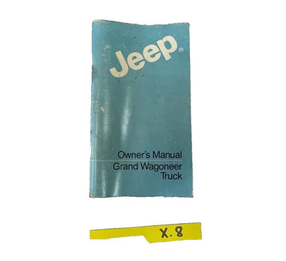 84 Jeep Wagoneer J10 J20 Truck Owners Manual Original Free Shipping!