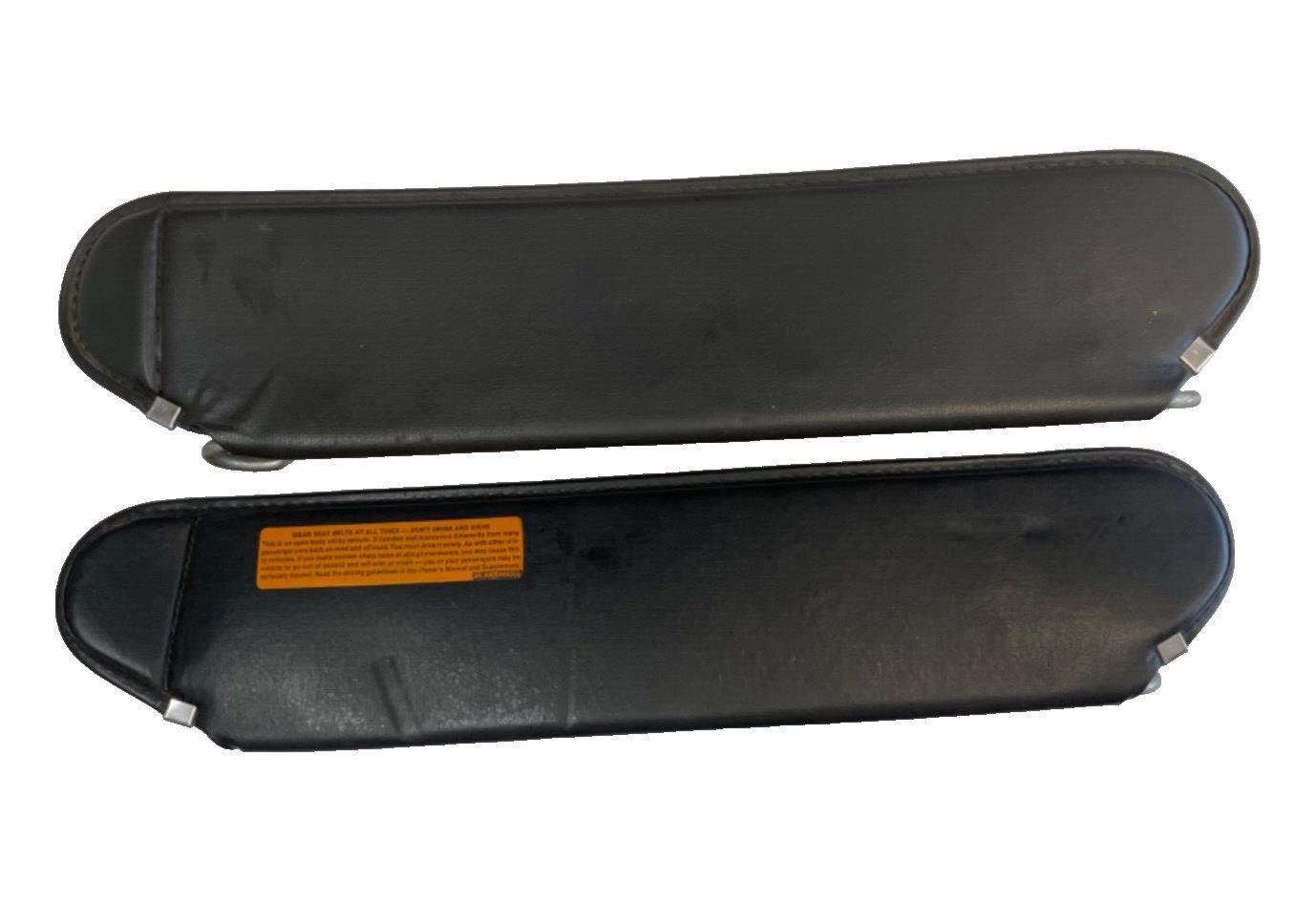 Jeep YJ sun Visor dark grey left right pair factory visors Wrangler 87-95 gray