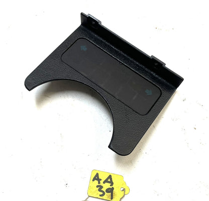 Jeep YJ black warning light dash trim bezel Wrangler trouble light column Laredo