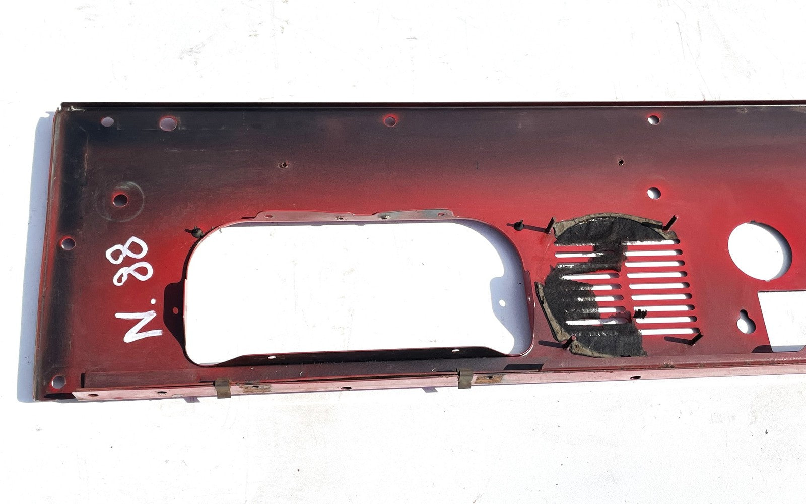 Jeep CJ gauge panel CJ5 CJ7 CJ8 metal dash board gauges red FREE SHIPPING