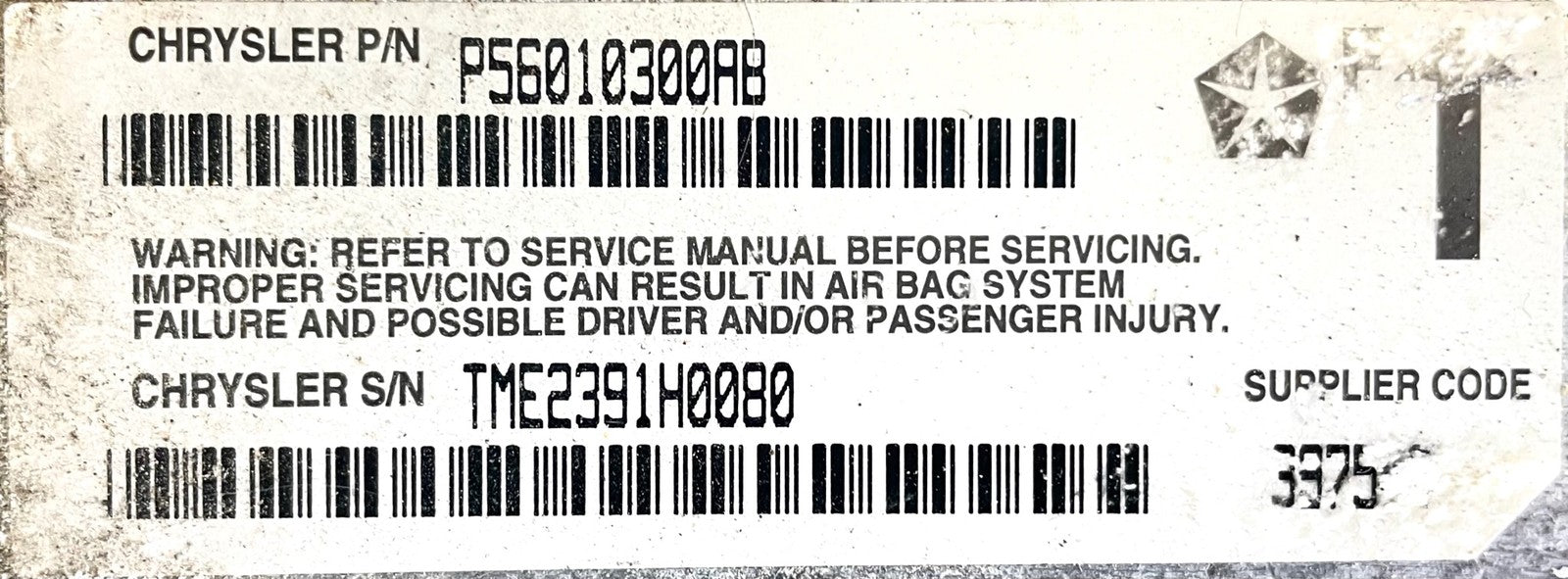 2002 Jeep TJ Wrangler Dash Wiring Harness wire P56047055AD FREE SHIP