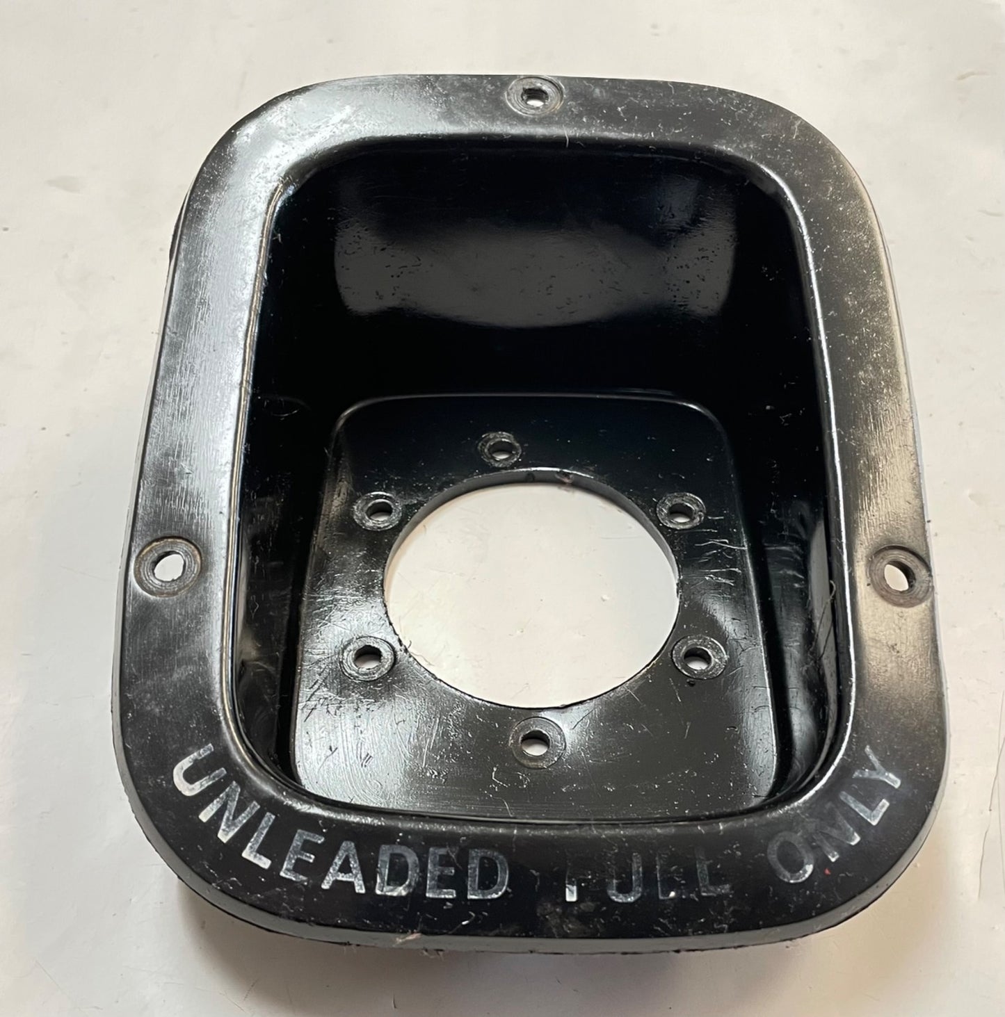 Jeep gas filler trim CJ5 CJ7 CJ8 YJ Wrangler 78-95 AMC UNLEADED FUEL ONLY