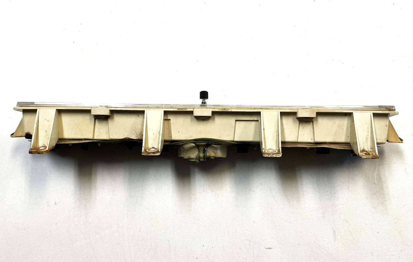 Jeep YJ Wrangler Center Gauge Cluster FOR PARTS Gauges Clock Fuel Temp Gas 87-91