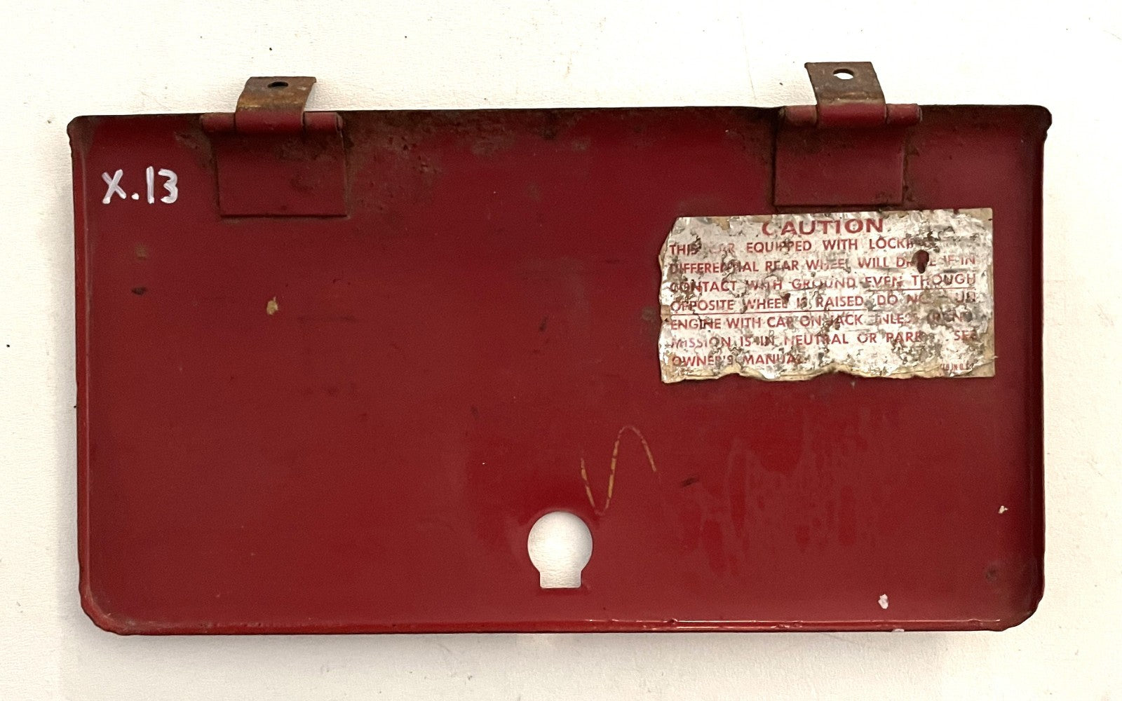 Jeep CJ glove box door lid CJ5 CJ7 CJ8 72-82 push button latch Red