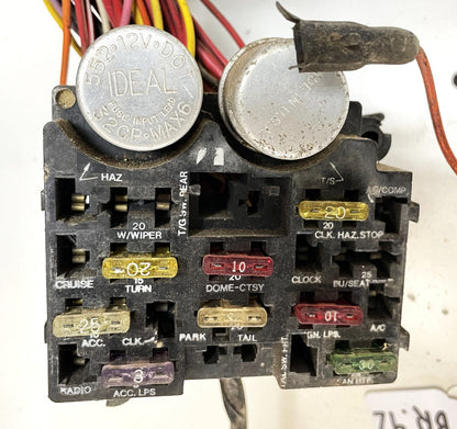83-86 Jeep CJ Dash Wire Harness CJ5 CJ7 Gauge Wiring Panel Fuse Block FREE SHIP!
