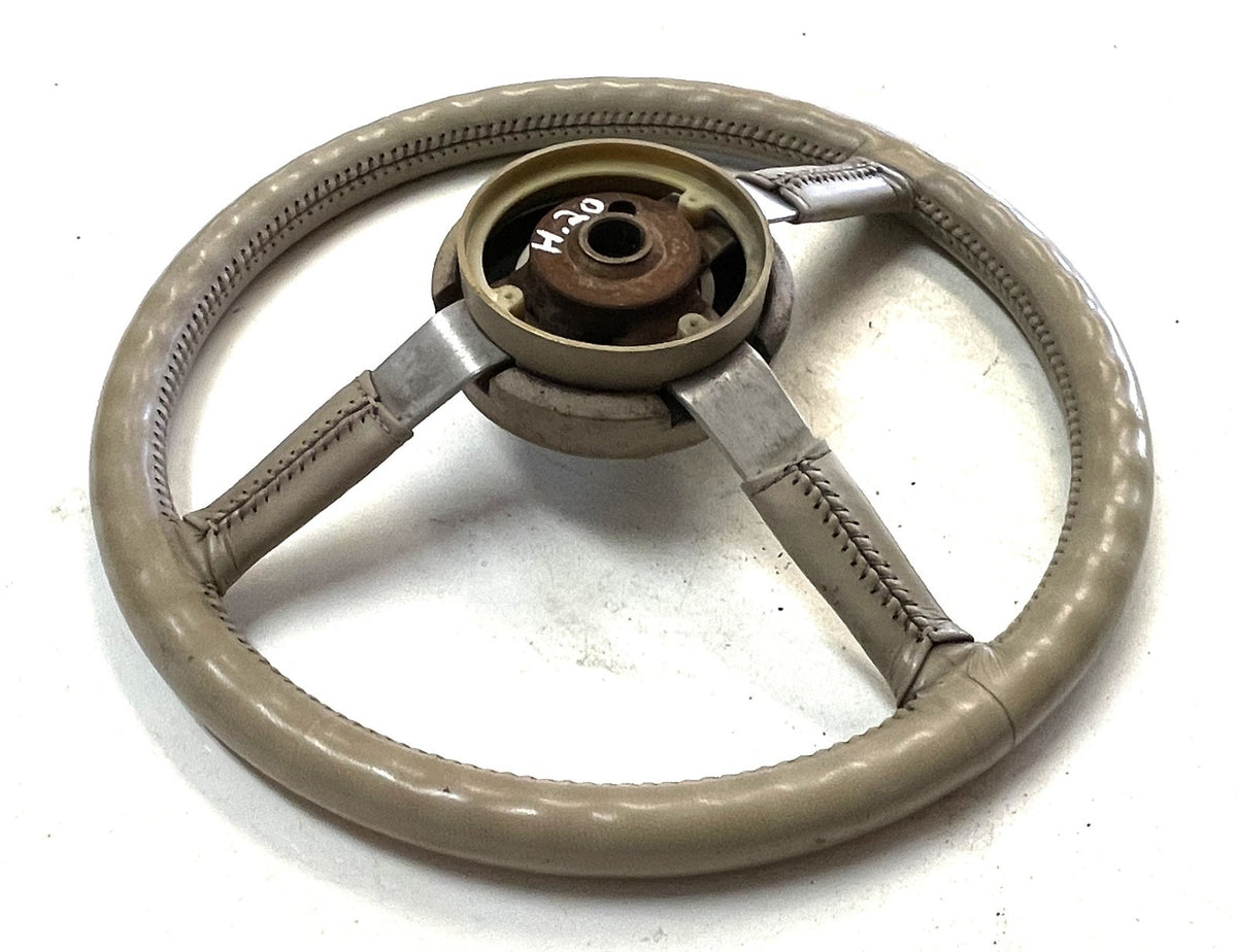 Jeep YJ Wrangler leather steering wheel CJ5 CJ7 CJ8 OE Factory cream tan sahara