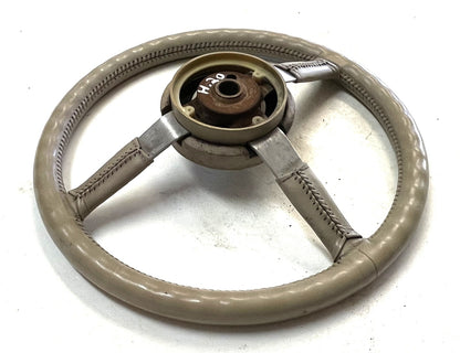 Jeep YJ Wrangler leather steering wheel CJ5 CJ7 CJ8 OE Factory cream tan sahara