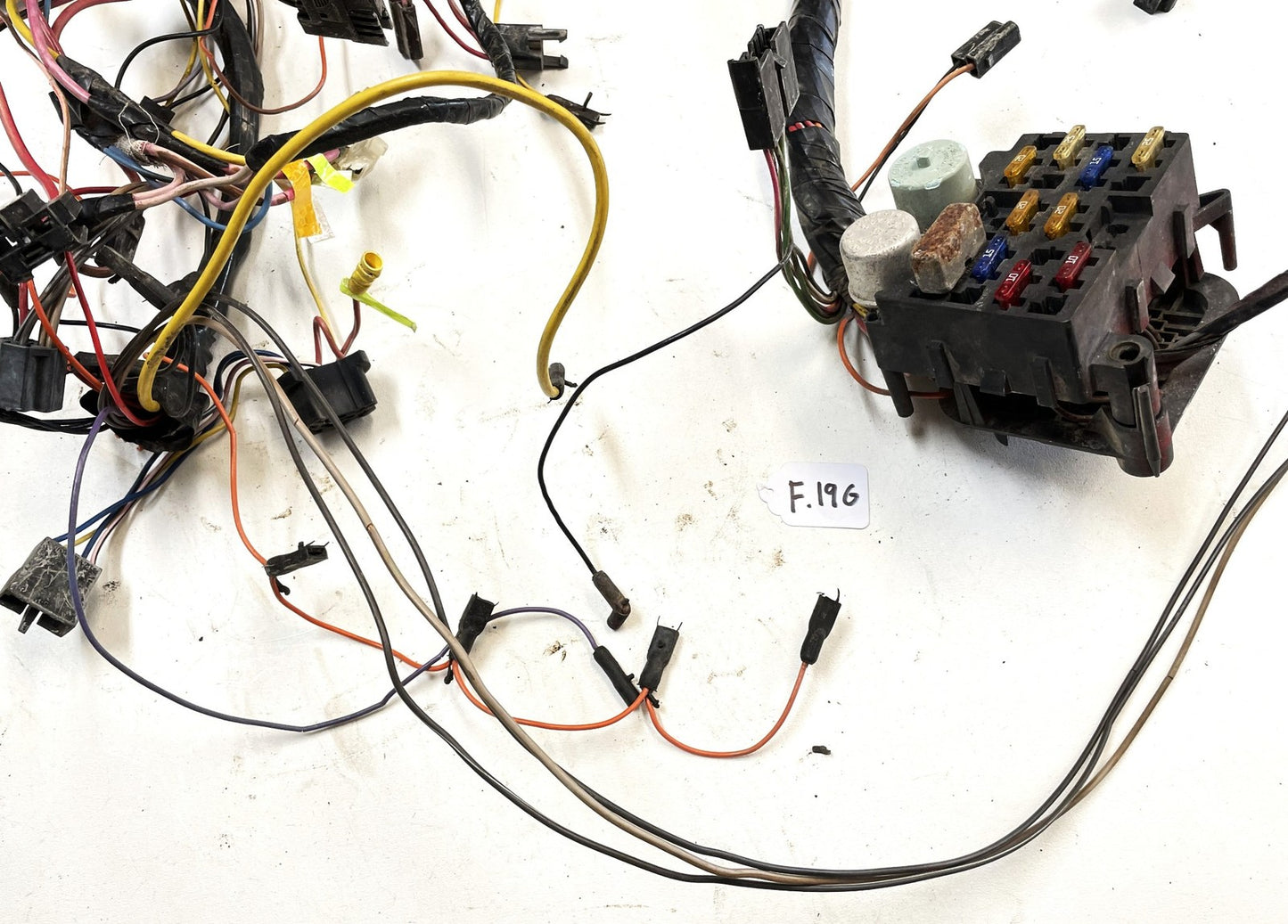 83-86 Jeep CJ5 CJ7 CJ8 dash wiring harness gauge panel fuse block PARTS HARNESS