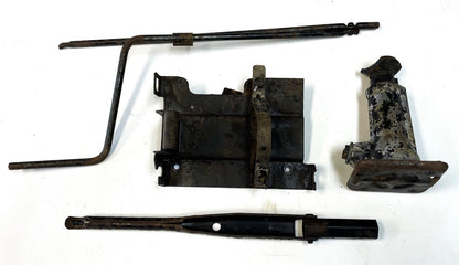 Jeep YJ bottle jack with handle and mount 87-90 Wrangler FACTORY Free Ship !