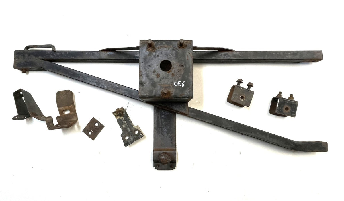 Jeep CJ Spare Tire Rack Carrier w/ Brackets CJ7 CJ8 Factory Swing Away Read Ad
