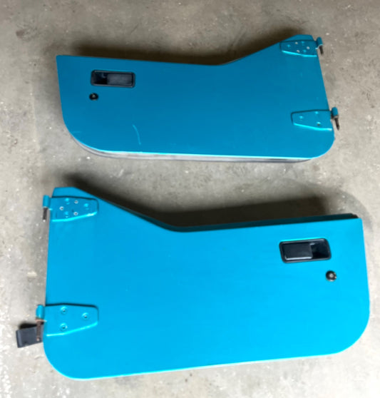 Jeep TJ Wrangler half doors Jade left right door fits 97-06 mist grey panels