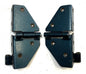 Jeep YJ Wrangler Windshield Hinges Driver Passenger Hinge 87-95 Emerald green