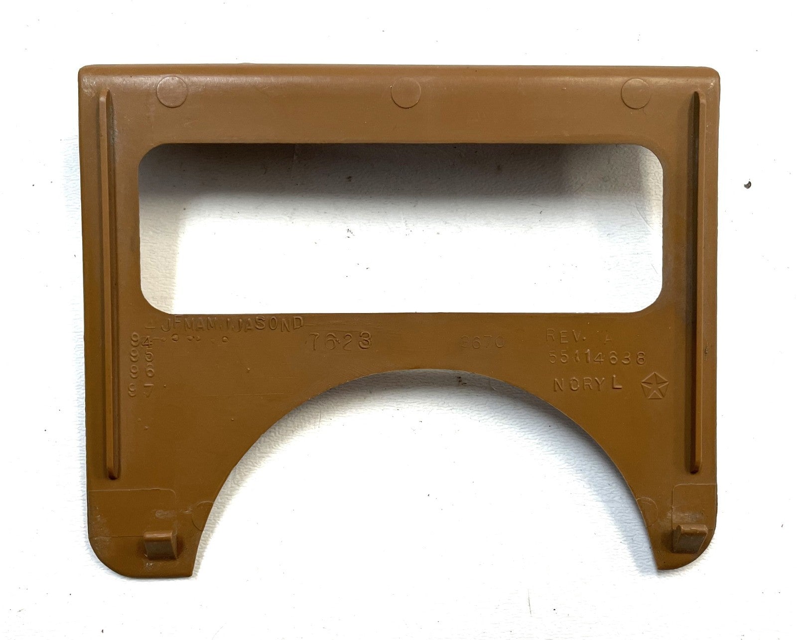 Jeep YJ dash trim 87-95 Wrangler grey glove box column radio OE dark gray