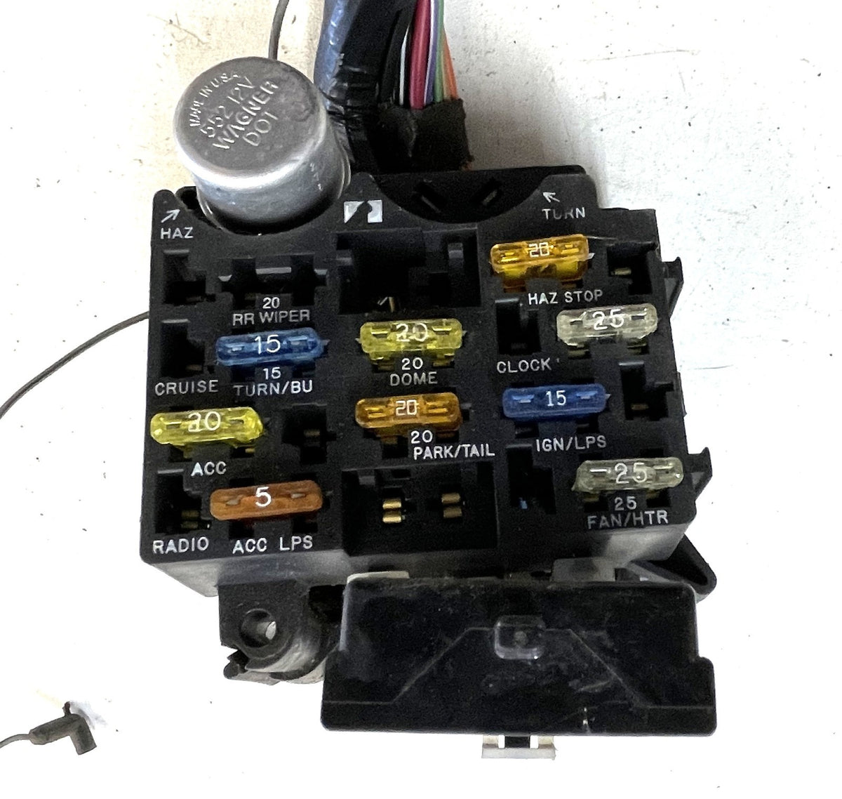 Jeep YJ Wrangler Dash wiring harness fits 87-90 wire fuse block gauges column
