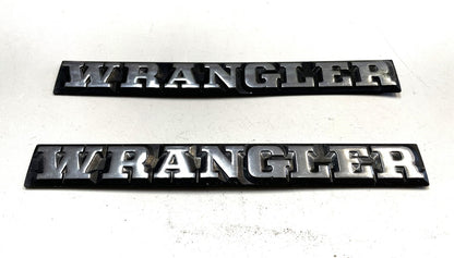 Jeep YJ Wrangler Factory OEM Emblems Badges Decals Emblem Badge Logo NICE