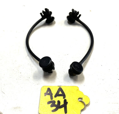 Jeep YJ Wrangler Glove Box Lid Strap Cables with Grommets (Pair) Fits 87-95