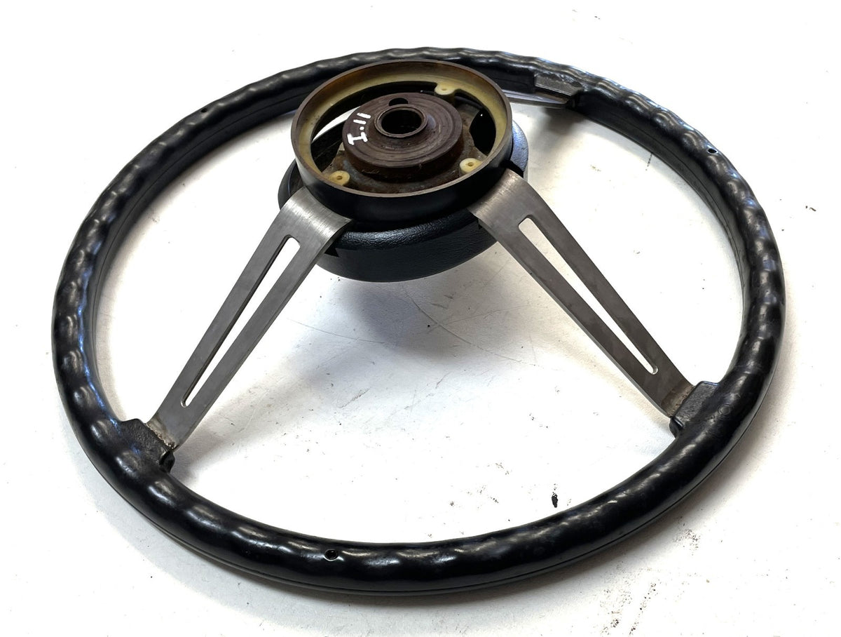 Jeep CJ steering wheel CJ5 CJ7 76-86 AMC horn button black J10 Cherokee AMC FSJ