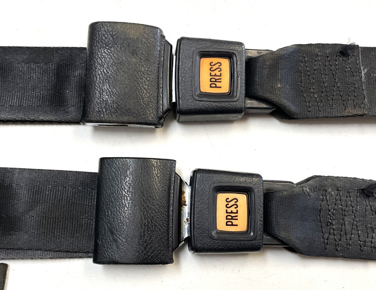 Jeep CJ Rear Seat Lap Belts Backseat Belt CJ5 CJ7 CJ8 Wrangler Back Black YJ