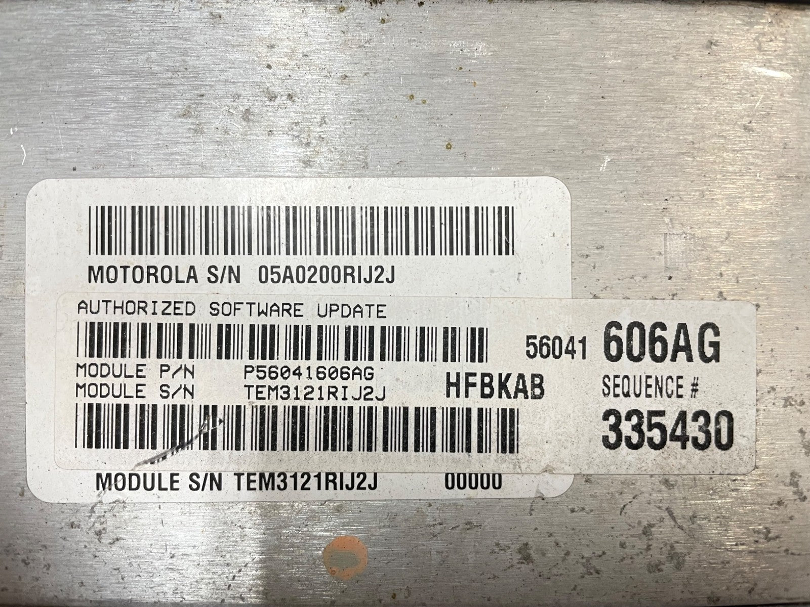 JEEP 02 LIBERTY Computer ECM 56041606AG Computer Engine Control Module PCM ECU!