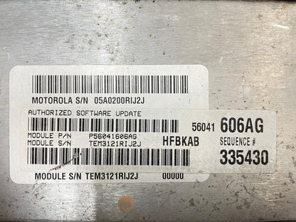 JEEP 02 LIBERTY Computer ECM 56041606AG Computer Engine Control Module PCM ECU!
