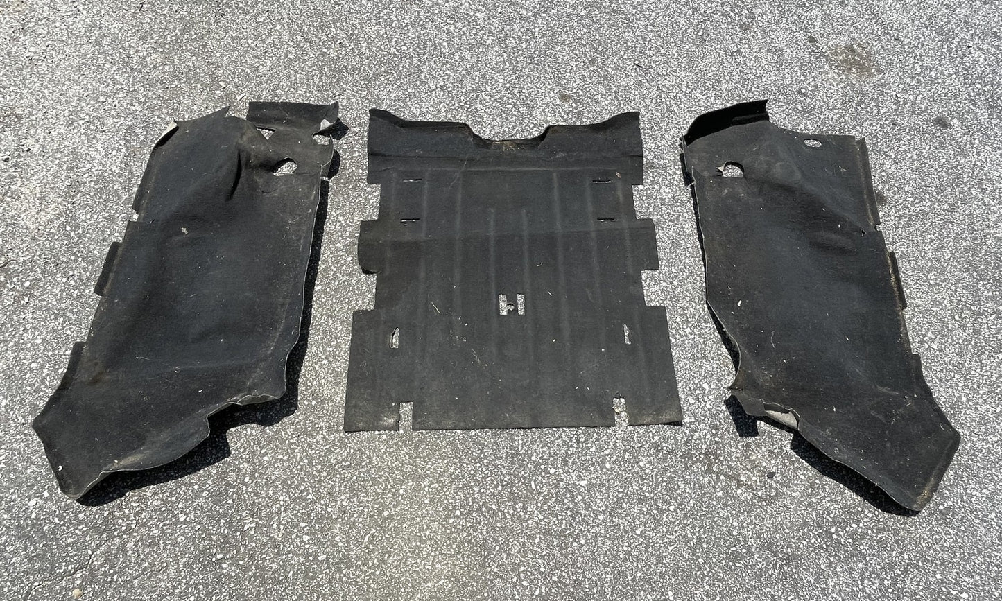 Jeep TJ Wrangler rear carpet black back seat area 03 04 05 06 fender wells slate