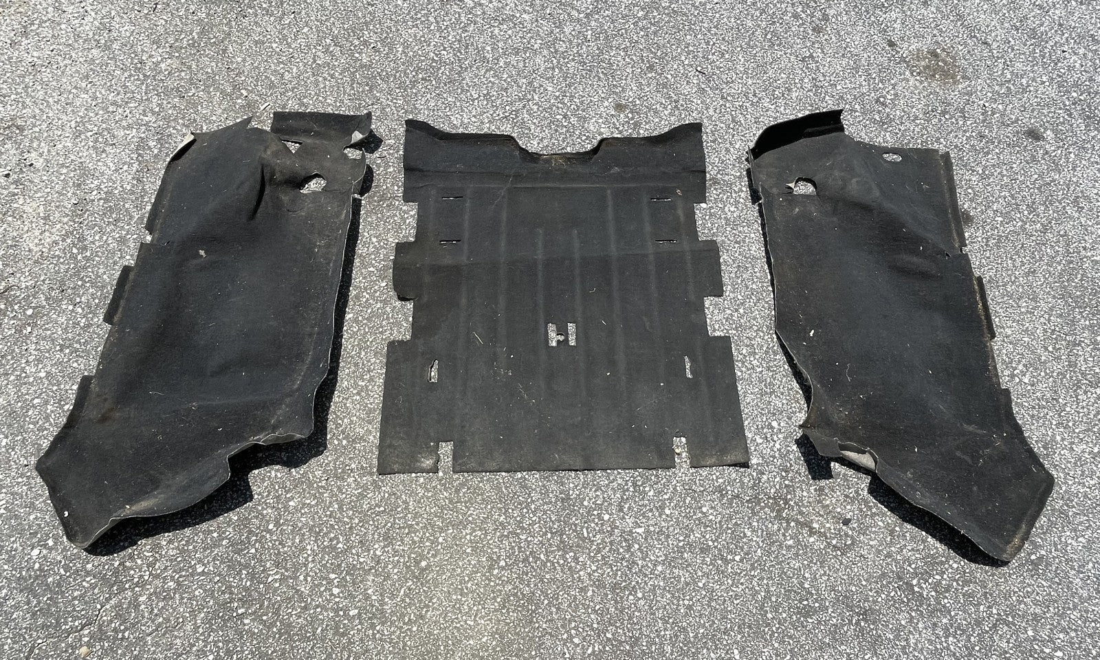 Jeep TJ Wrangler rear carpet black back seat area 03 04 05 06 fender wells slate
