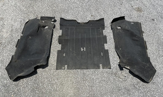 Jeep TJ Wrangler rear carpet black back seat area 03 04 05 06 fender wells slate