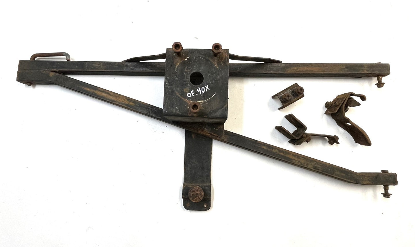 Jeep CJ Spare Tire Rack Carrier w/ Brackets CJ7 CJ8 Factory Swing Away FREE SHIP