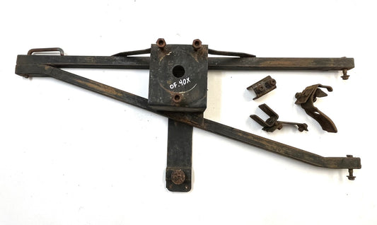 Jeep CJ Spare Tire Rack Carrier w/ Brackets CJ7 CJ8 Factory Swing Away FREE SHIP
