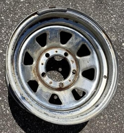 Jeep CJ factory chrome wheel 15"x 7" CJ5 CJ7 CJ8  Laredo 1985 !!