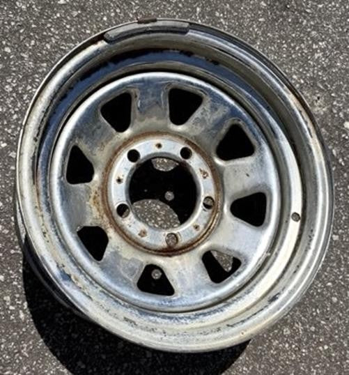Jeep CJ factory chrome wheel 15"x 7" CJ5 CJ7 CJ8  Laredo 1985 !!