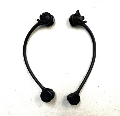 Jeep YJ Wrangler Glove Box Lid Strap Cables with Grommets (Pair) Fits 87-95