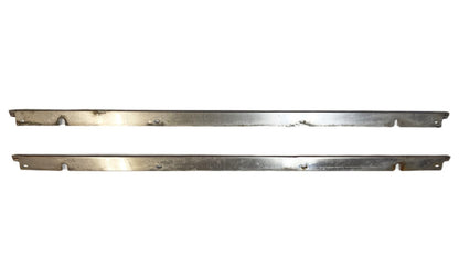 Jeep YJ CJ7 full hard door chrome retainer strip interior panel 81-95 pair