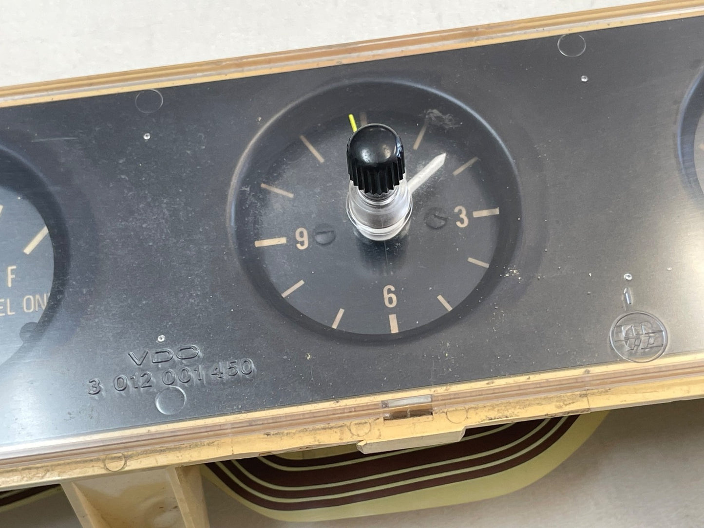 Jeep YJ Wrangler center gauge cluster gauges clock fuel temp gas battery 87-91!!