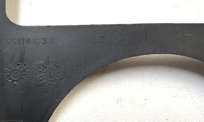 Jeep YJ dash trim warning light bezel plastic cover Dark grey 92-95 Wrangler