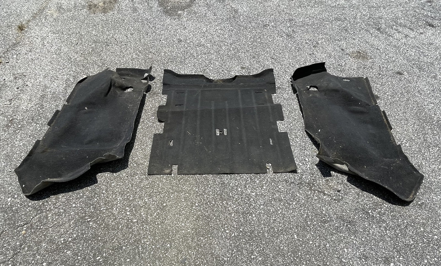 Jeep TJ Wrangler rear carpet black back seat area 03 04 05 06 fender wells slate