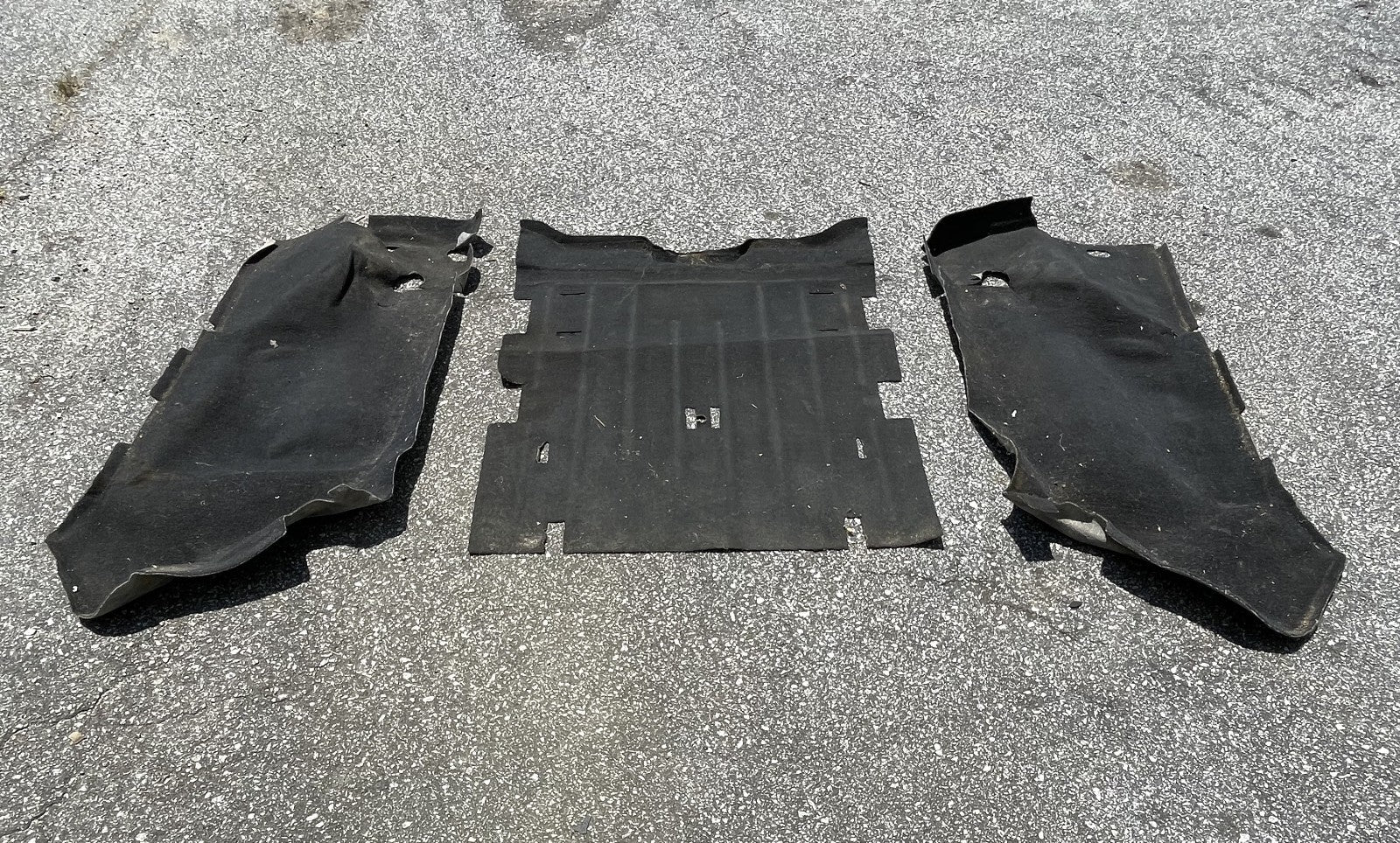 Jeep TJ Wrangler rear carpet black back seat area 03 04 05 06 fender wells slate