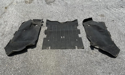 Jeep TJ Wrangler rear carpet black back seat area 03 04 05 06 fender wells slate